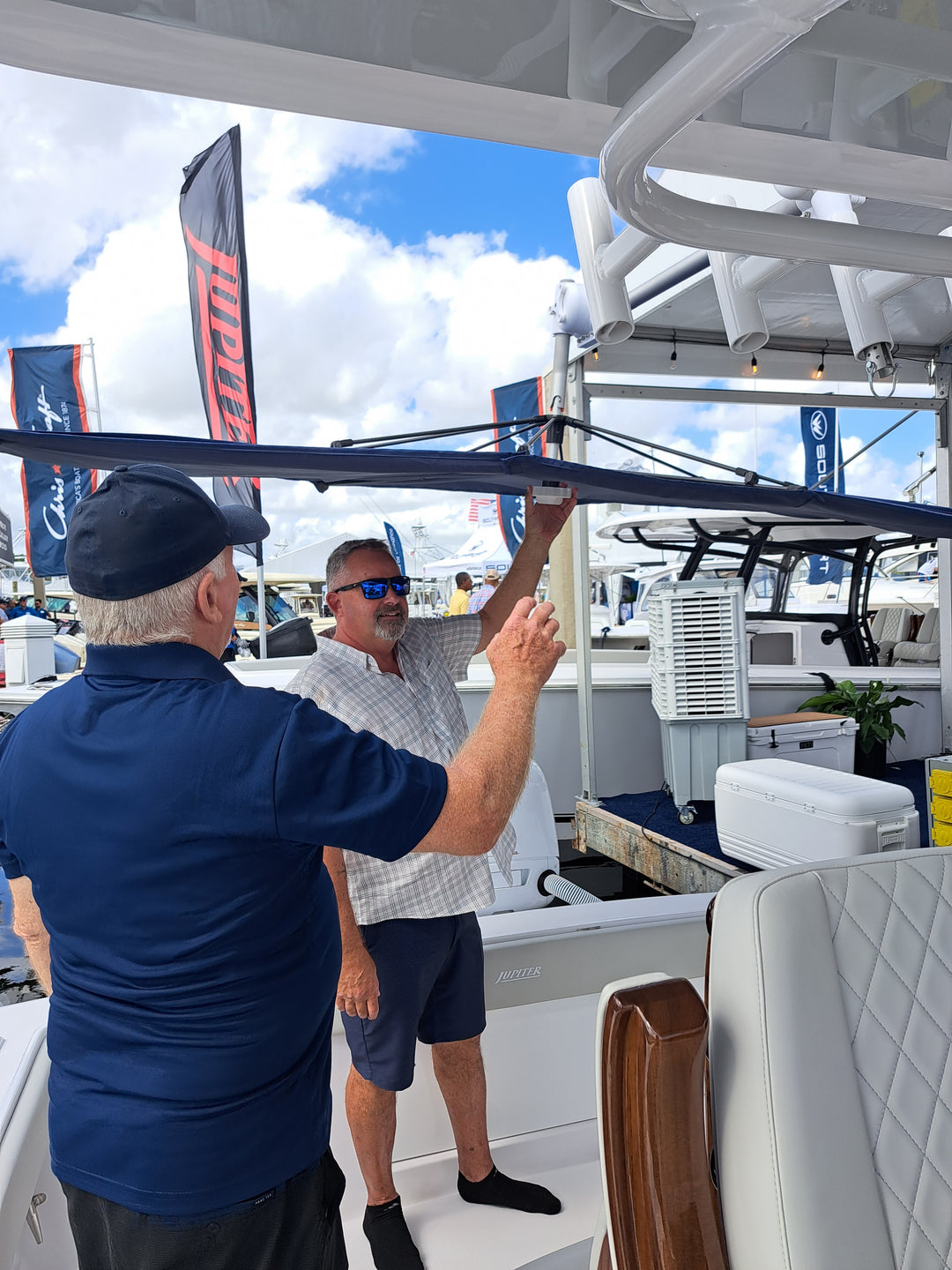 Another Demo at Fort Lauderdale Boat Show '23 on a Jupiter Marine boat